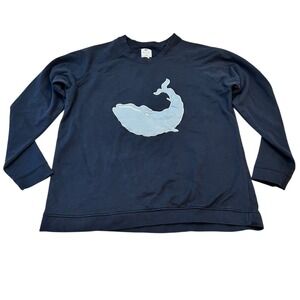 Monica + Andy Maternity Lounge Top Whale Appliqué Organic Cotton‎ L